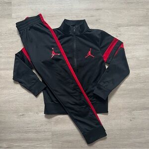 Jordan Black and Red Tracksuit